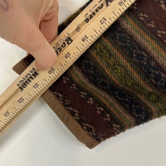 Vintage Marie Claire Women's Large Wool Blend Cardigan Sweater Shacket Fair Isle - Picture 12 of 14